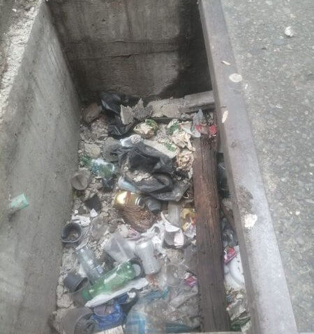 Basura en sumideros