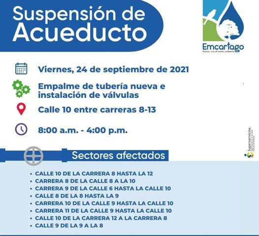 Supensión de acueducto sept 24 2021