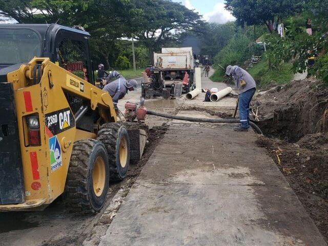Obras de instalación de tubería