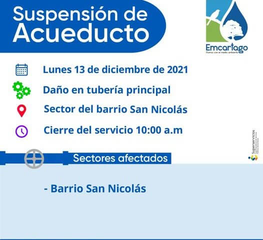 suspensión de acueducto dic 13 2021