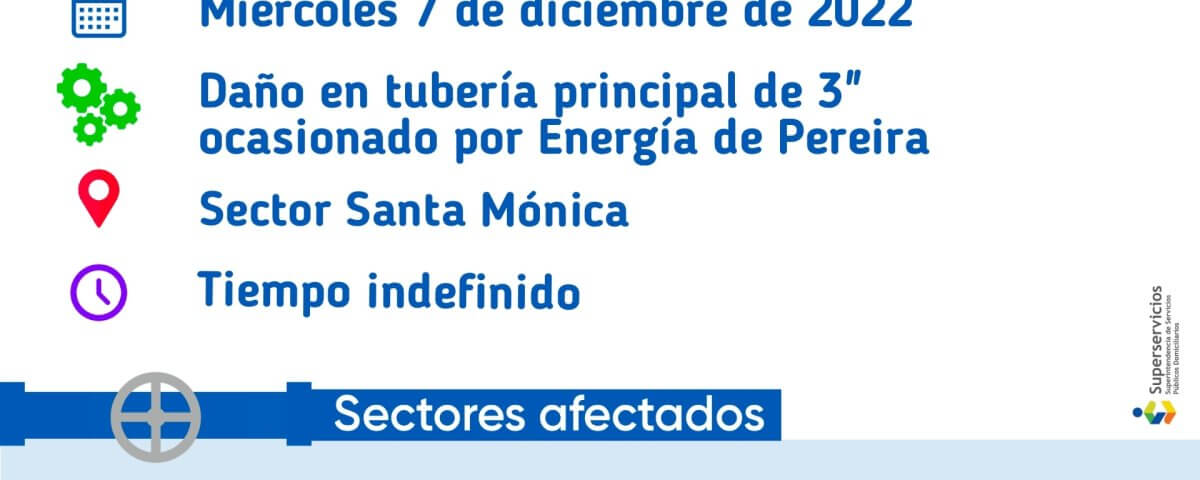 Suspensión de acueducto dic 7 2022